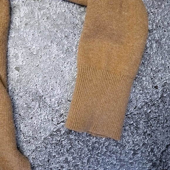 Banana Republic Womens Sweater Xl Cashmere Turtleneck Knit Camel Quiet Luxury - Picture 2 of 14